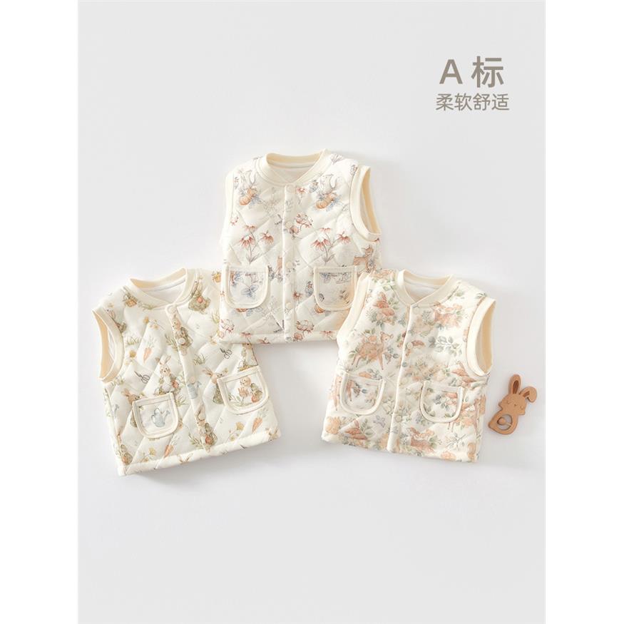 婴儿马甲秋冬款a类外穿坎