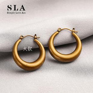 复古设计师大小款 Simple 法式 Acc私家 高级感原创耳环女 Love