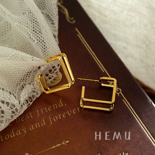 几何高级感复古女简约冷淡风耳钉