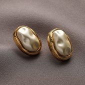 Love Acc私家 2025年新款 Simple 高级感复古法式 珍珠银针耳环女潮