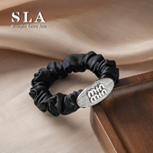 Simple 字母气质高级感扎马尾发绳小肠圈女 2025新款 Love Acc私家