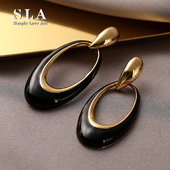 Love Acc私家 法式 Simple 洋气爆款 夸张几何银针耳环女