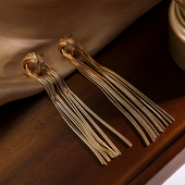 Love Acc私家 高级感满满 Simple 夸张长款 链条银针耳环女