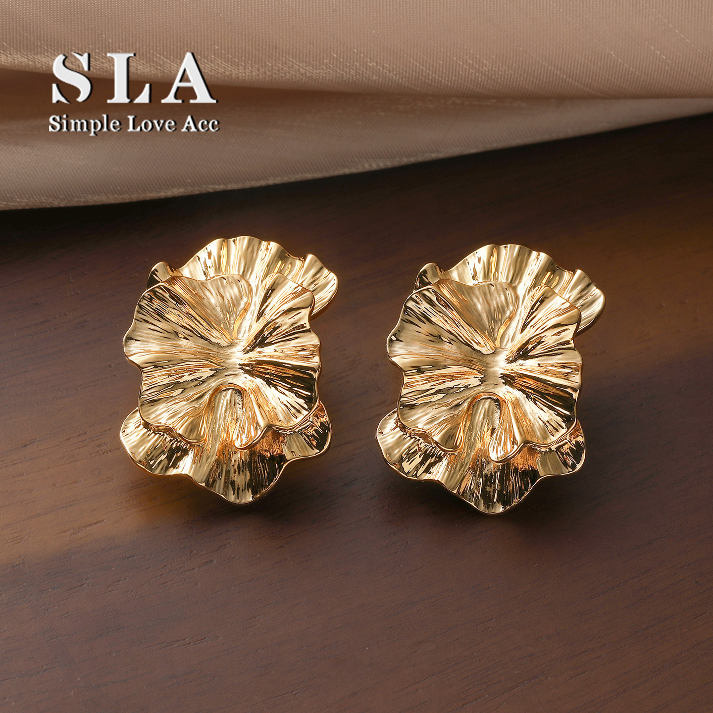 花朵复古气质时尚个性耳环