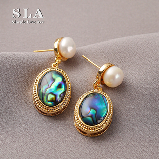 法式 Acc私家 小众设计感高级轻奢珍珠气质银针耳环女 Love Simple