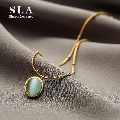 其他宝石圆珠女式项链