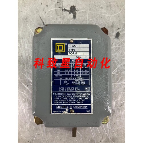 工业配件9036DR-1 浮球开关2P 1HP 460/575V B系列