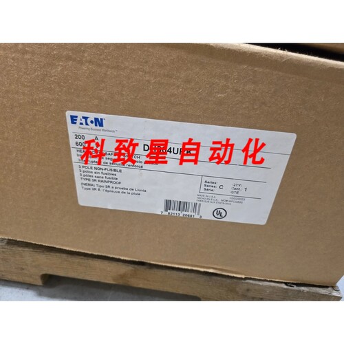 工业配件DH364URK 200AMP 600 VOLT TYPE NEMA 3R NON FUSE NNECT