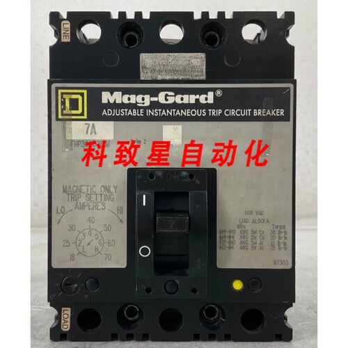 工业配件FHP3600712M 断路器7A 3P 可调瞬时 TMA 18-70A