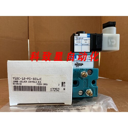 工业配件MAC VALVES 712C-12-PI-501JC电磁阀
