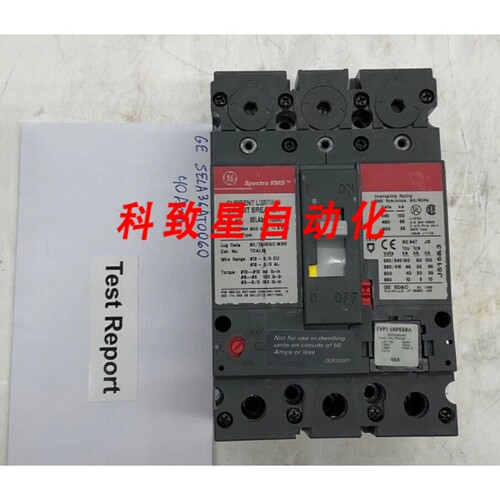 工业配件GESELA36AT0060 断路器RMS 60A FRAME 600V 3P 40A SRPE6