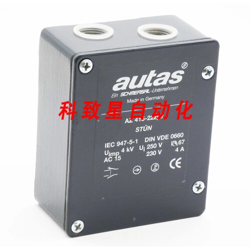 工业配件AUTAS AZ 415-22ZPK STUN AC15 230V 4A 安全开关