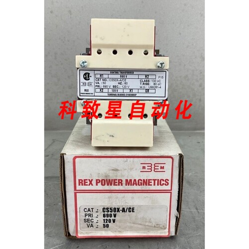 工业配件REX POWER CS50X-A/CE 变压器50VA 1PH PRI:690V SEC:120
