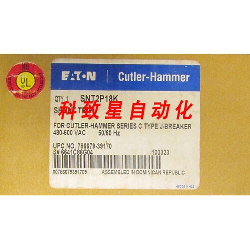 工业配件SNT2P18K J BREAKER 480-600 VAC SHUNT TRIP 6641C86G04