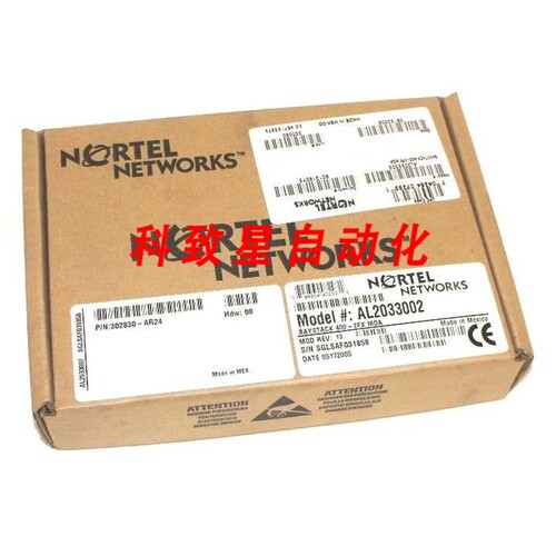 工业配件NETWORKS 302830-AR24 BAYSTACK 400-2FX MDA 4端口10BAS