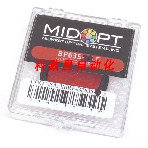工业配件MIDWEST OPTICAL SYSTEMS BP635-30.5 浅带通 BP635305
