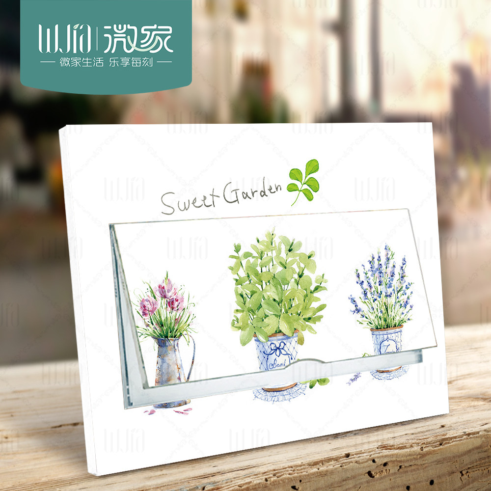 包邮简约植物 遮挡装饰电表箱贴纸 装饰 自粘 集线盒贴空气开关贴