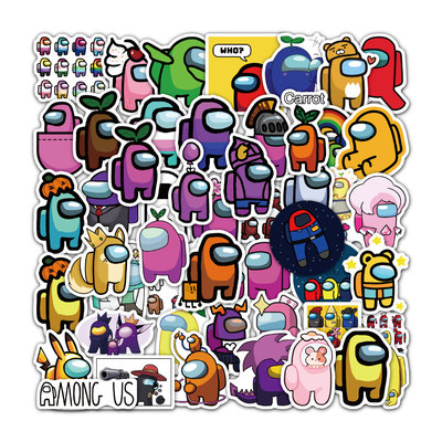 100张amongus游戏动漫涂鸦贴纸