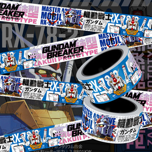 元祖高达机动战士RX78潮玩装饰笔记本电脑平板吉他拉杆箱贴纸防水