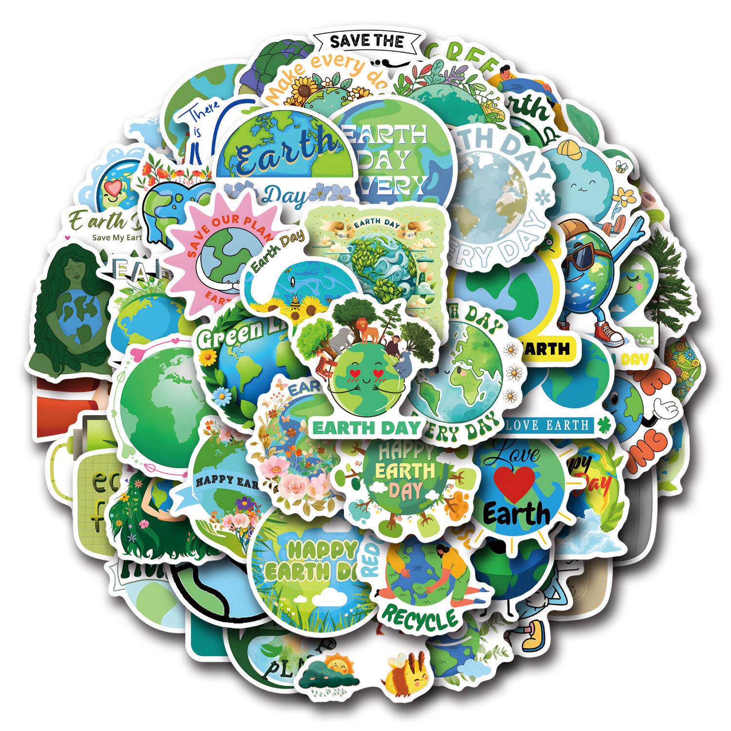 110张世界地球日Earth Day涂鸦笔记本电脑平板吉他手机壳