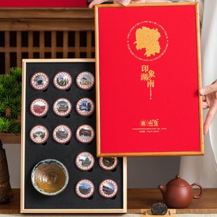 印象湖南湖湘文化旅游伴手礼企业茶礼安化黑茶渠江薄片-支持定制-