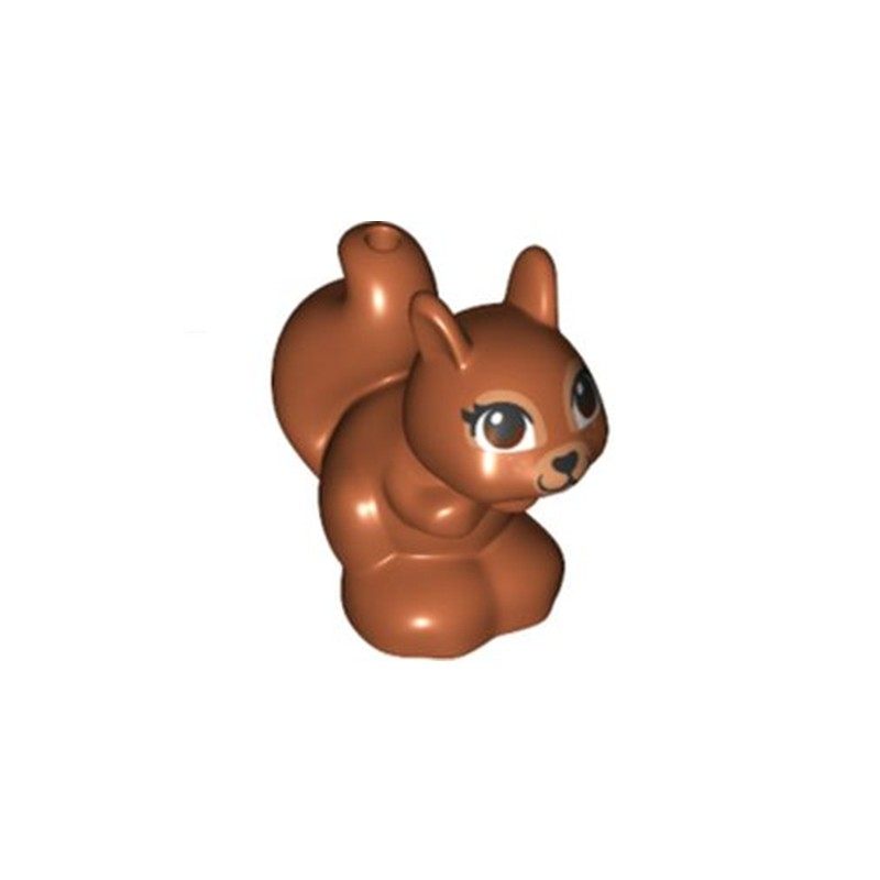 小颗粒积木moc兼容乐高 11568pb04 11568pr0006 松鼠动物配件玩具