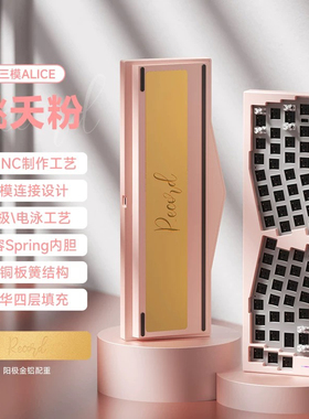 维咖三模Alice65机械键盘铝坨坨68配列RGB客制化Gasket套件人工学