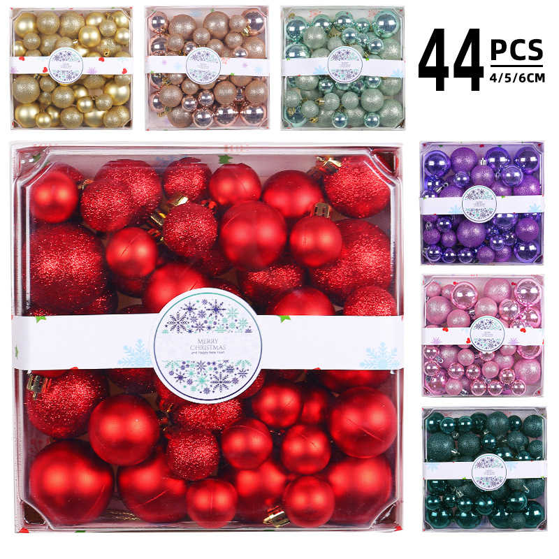 3/4/5cm Christmas Ball Set Christmas Tree Decorative Ball