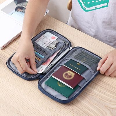 multilayer sorting bag passport certificate travel bank card