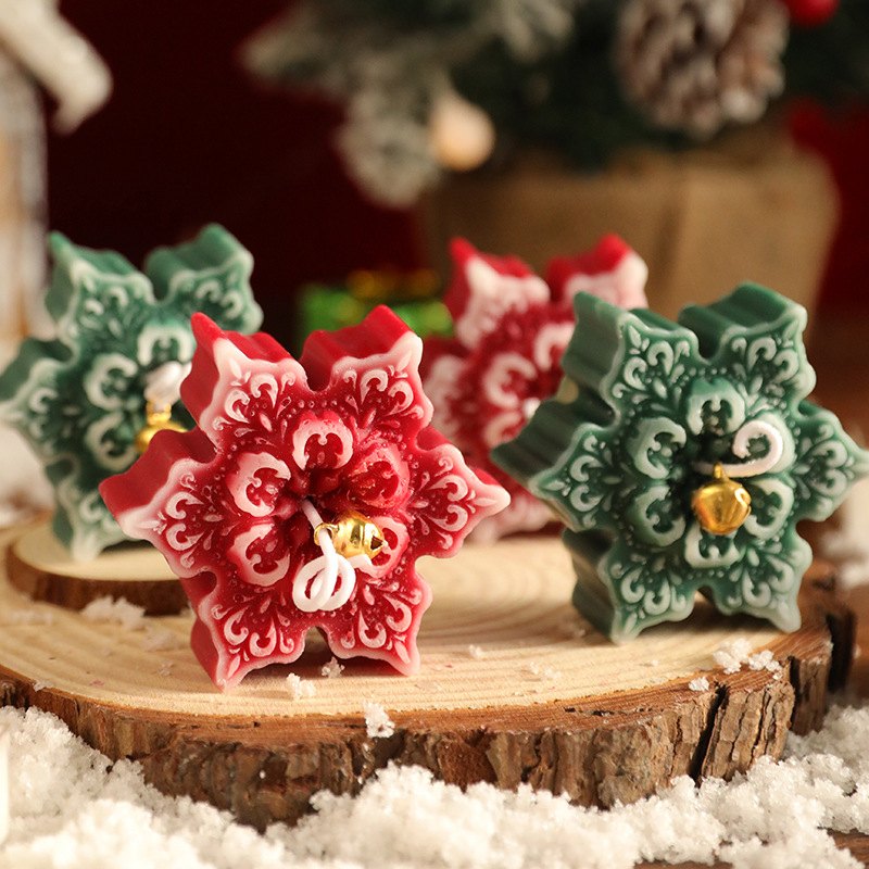 Christmas Snowflake Aromatherapy Candles ins圣诞雪花香薰蜡烛