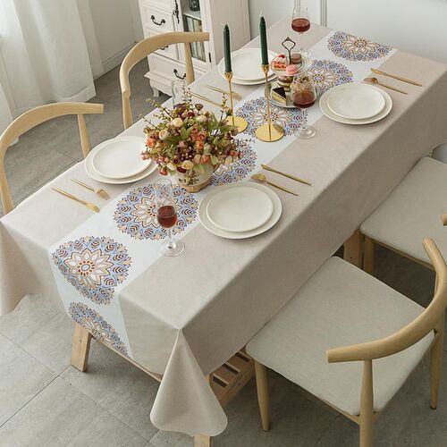 watproof tablecl plastic washable table cov mat big