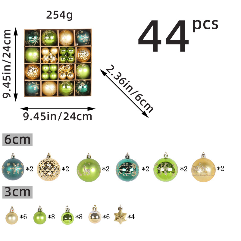 Christmas ball set, Christmas tree decoration ball pendant