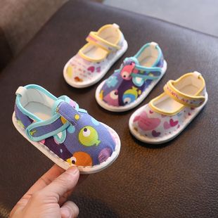 男童布鞋儿童1一3岁宝宝鞋子春秋学步鞋女童新款室内鞋地板鞋2