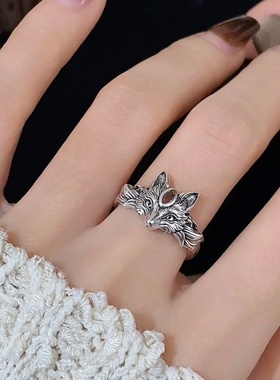灵狐合金开口戒指气质百搭
