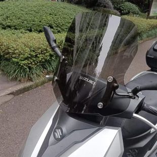 适用适用铃木uy125前挡风玻璃豪爵afr125电动踏板车通用风挡改装