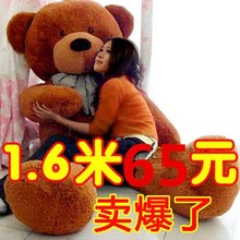 正版大号毛绒玩具女生女泰迪熊公仔1