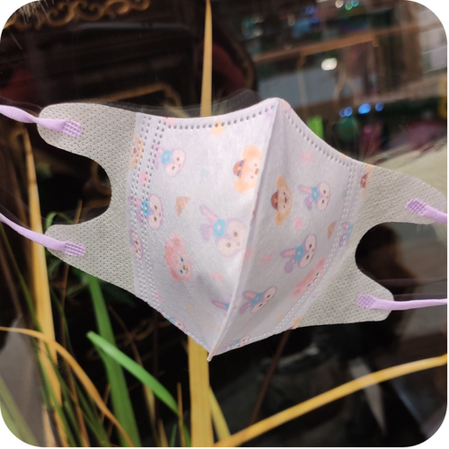 赵露思同款成人女儿童一次性口罩3d立体卡通印花防晒舒适宝宝可爱
