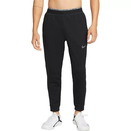 耐克nike男子跑步健身收口加绒保暖运动长裤DD2123-010口袋有拉链