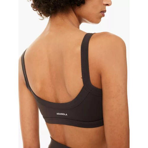 欧英运动文胸速干含胸垫健身BRA跑步普拉提咖色背心