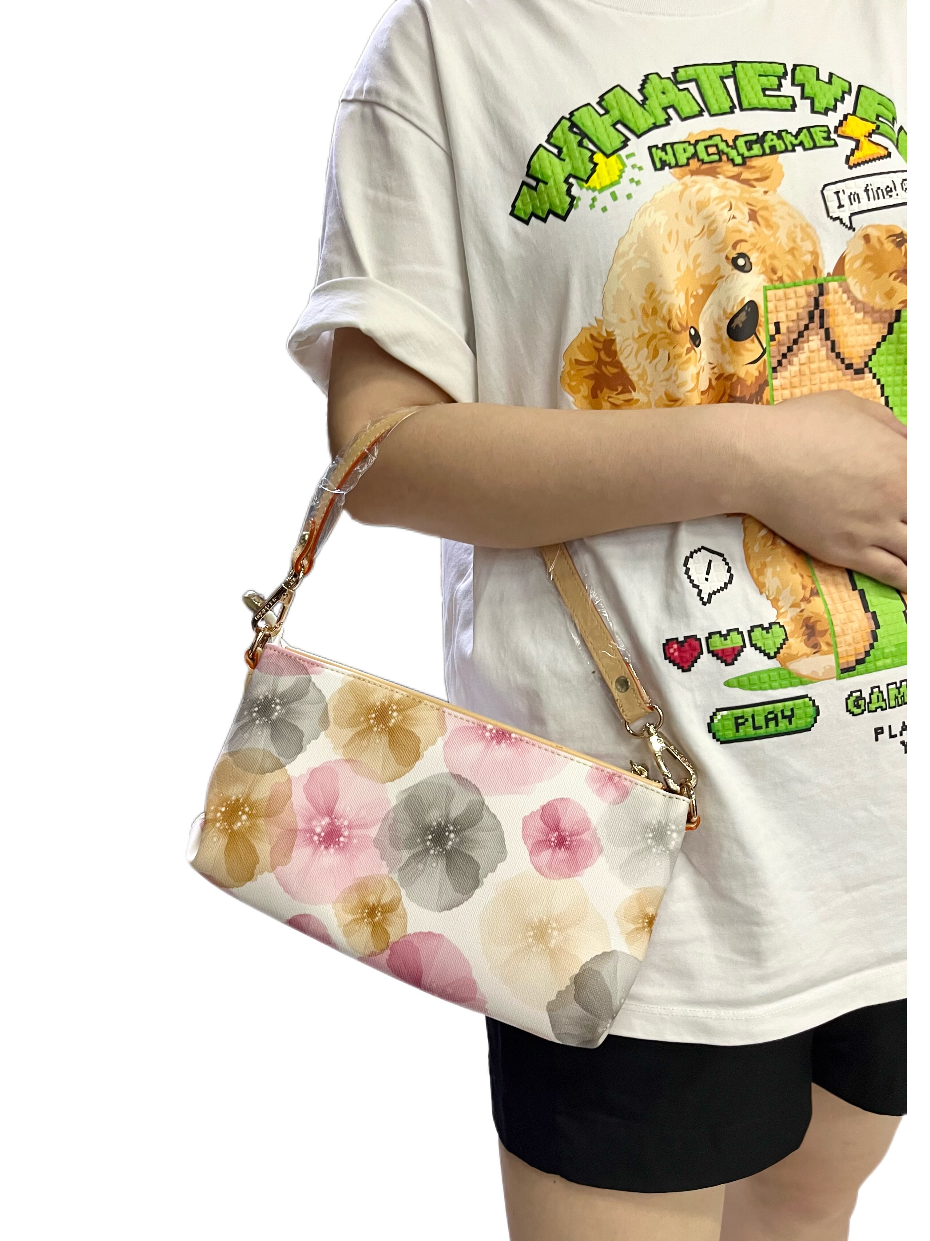 特价莎萱袋鼠品牌女包手提斜挎粉色休闲时尚百搭多隔层多隔层小包