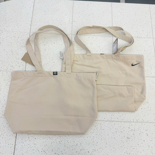 Nike耐克休闲帆布单肩包大容量日常通勤手提托特包男女FZ1320-120