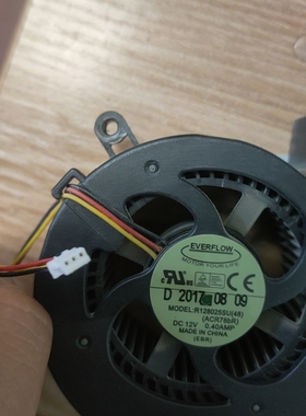 原装EVERFLOW 8025 12V 0.40A R128025SU(48) 投影机散热风扇3线