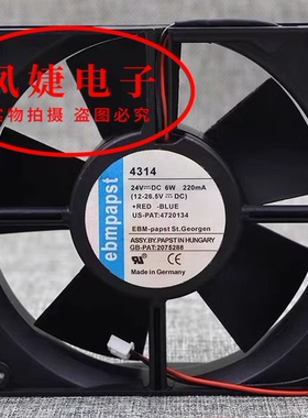 papst TYP 4314/2/U/S/R/MS/G/NH/19/17V/17MVU 4374 24V风扇4394