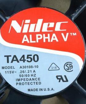 NIDEC TA450 A30769 A30045 A30390 A30108-10 12038散热风扇115V