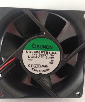 建准SUNON 8025 KD2408PTS1-6A/PTB1-6A/PTBX-6A DC24V变频器风扇