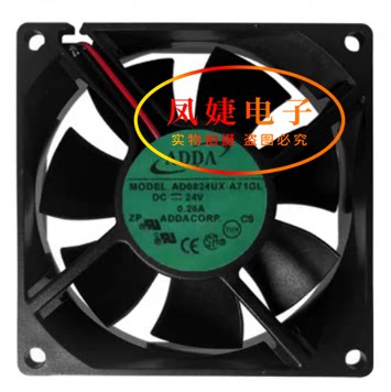 ADDA 8025 AD0824UX/UB-A71GL 24V 0.26A 8CM 艾默生变频器风扇