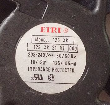 ETRI 125XR218/XR0181000/XR5381209 129XR0281010 141LS2281010