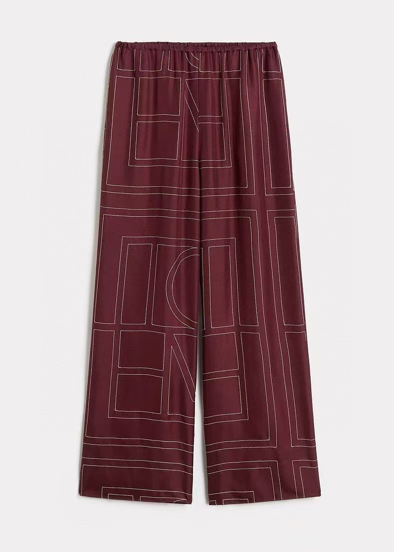 thumbnail for Scandinavian minimalist pre-spring summer 2025 new striped long sleeve trousers pajama set casual loose loungewear