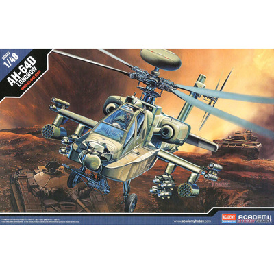 ACADEMY 12268 1/48 AH-64D 长弓阿帕奇 武装直升机