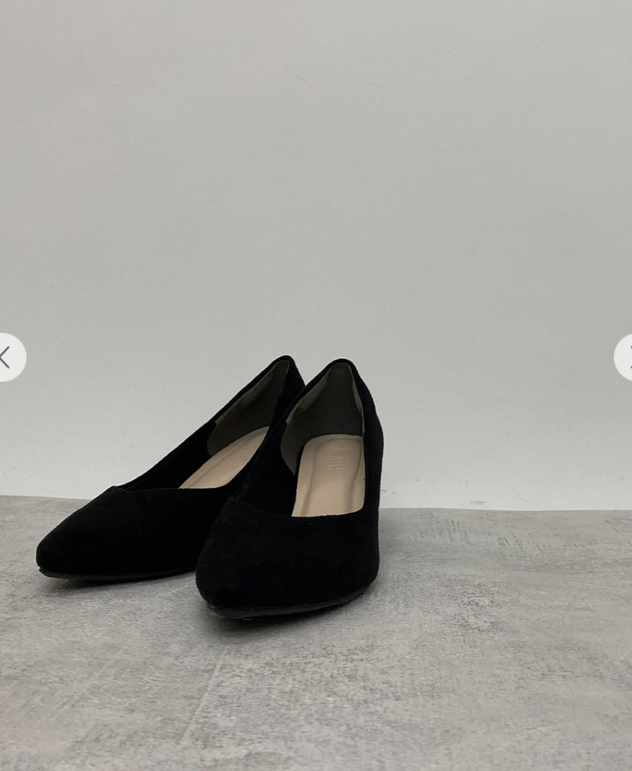 2023早春新款4厘米细跟尖头绒面浅口通勤简约职业单鞋女